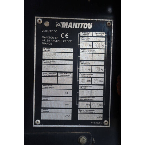 2014 Manitou 100VJR-49302587