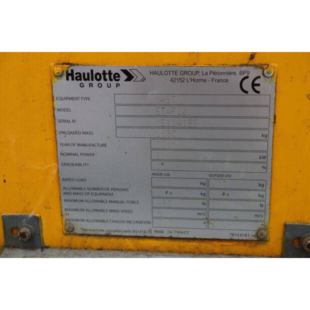 2015 Haulotte STAR10-49302647
