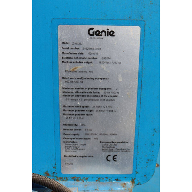 2015 Genie Z-45/25J-49302705